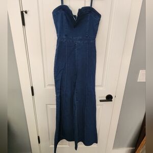 denim jumpsuit